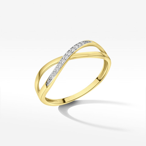 Pieścionek ze złota nieskończoność