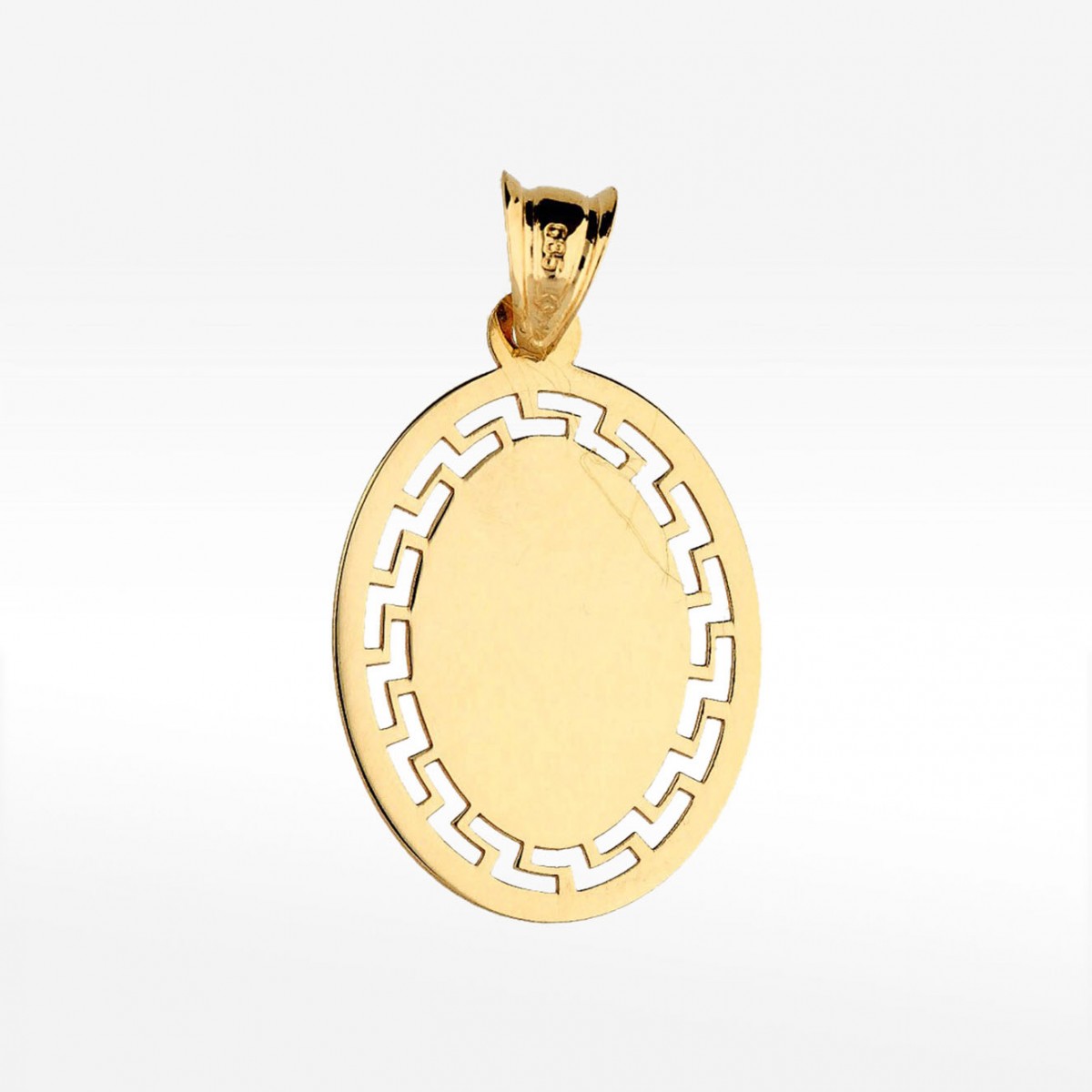 Złoty medalik ze wzorem