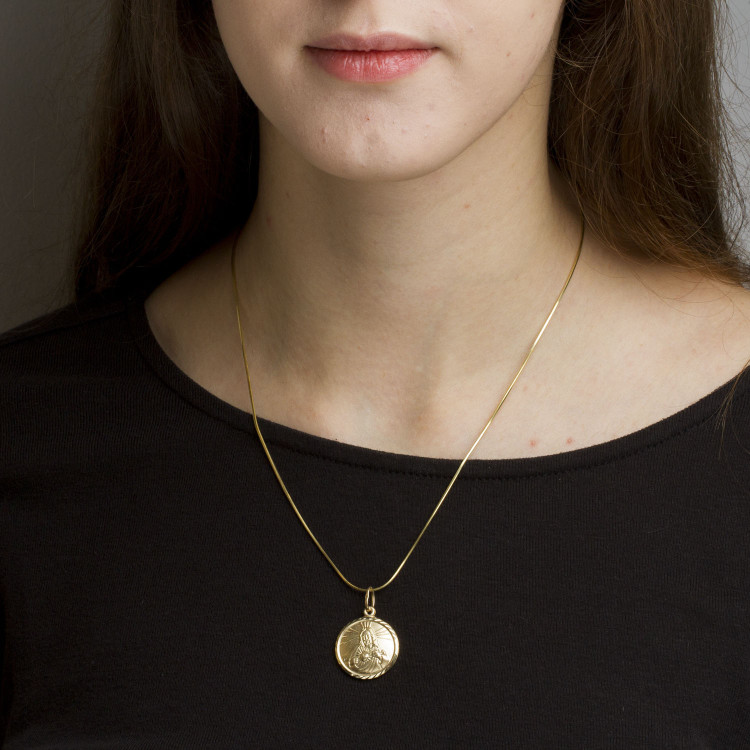 Zawieszka ze złota medalik