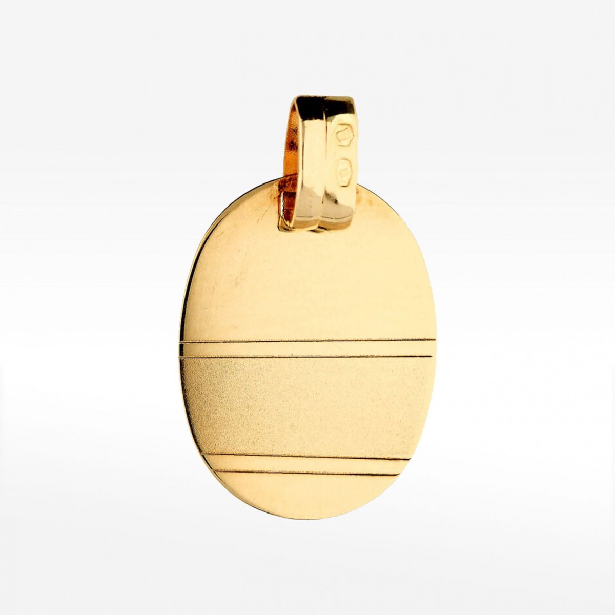 Złoty medalik owalny