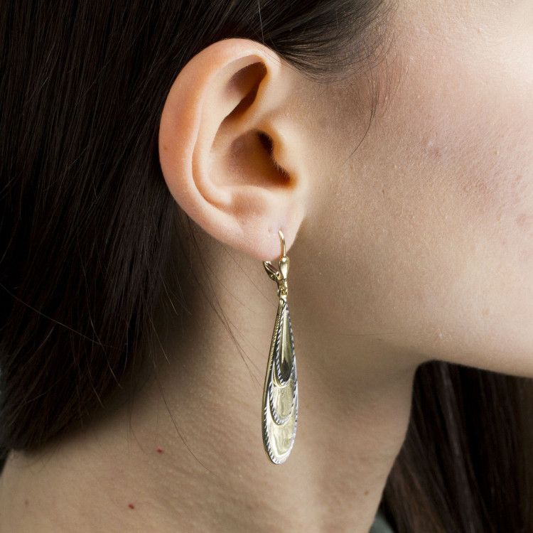 Kolczyki ze złota wiszące