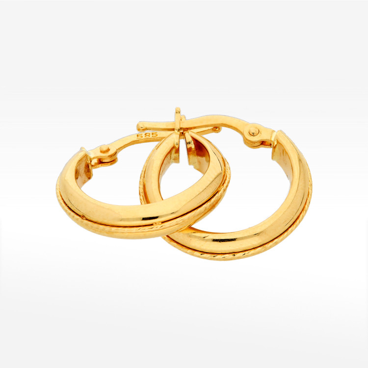 Kolczyki ze złota 1.8cm koła