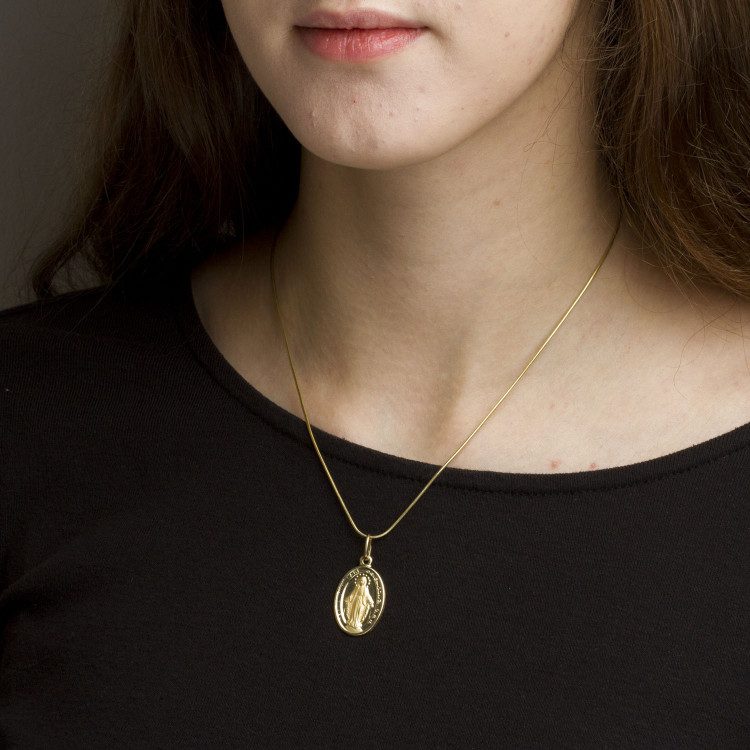 Zawieszka ze złota medalik