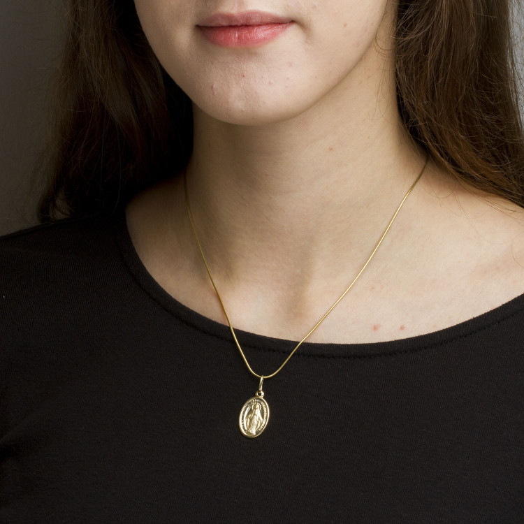 Zawieszka ze złota medalik