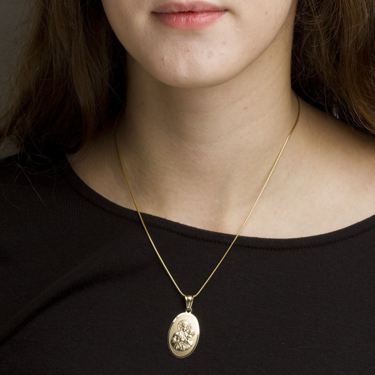 Zawieszka ze złota medalik