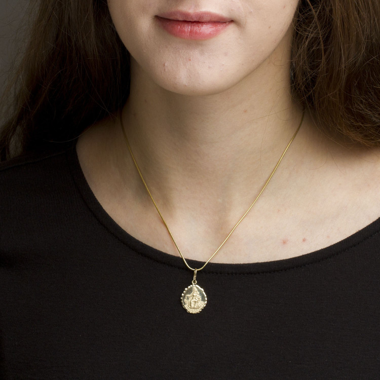 Zawieszka ze złota medalik