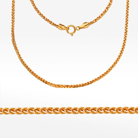 Łańcuszek ze złota lisi ogon pełny