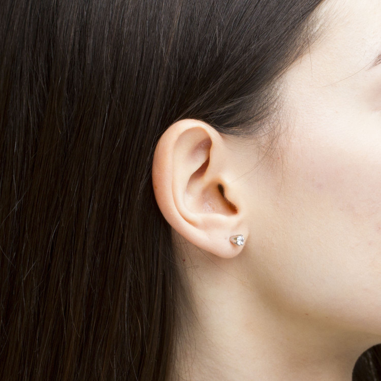 Kolczyki ze złota z cyrkonią