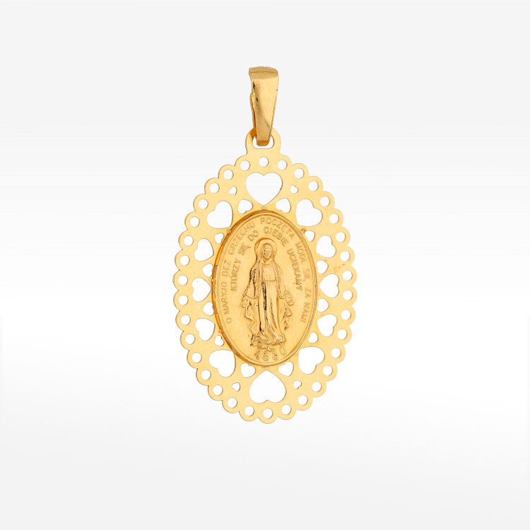 Zawieszka ze złota medalik