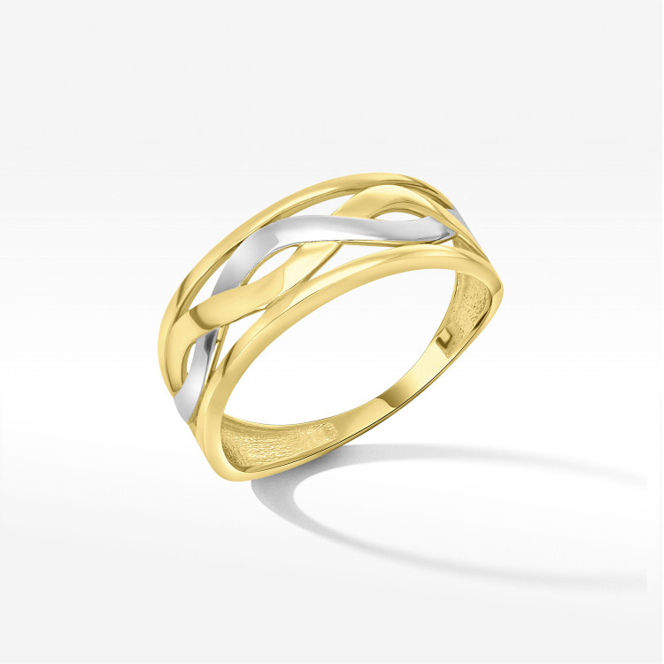 Pierścionek ze złota nieskończoność