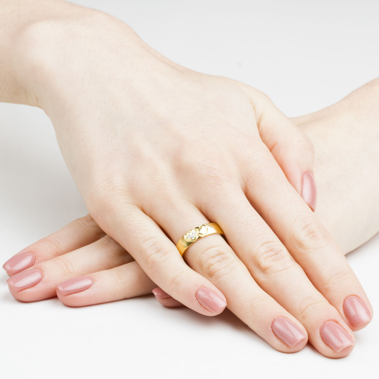 Obrączki ślubne z różowego złota 5mm półokrągłe