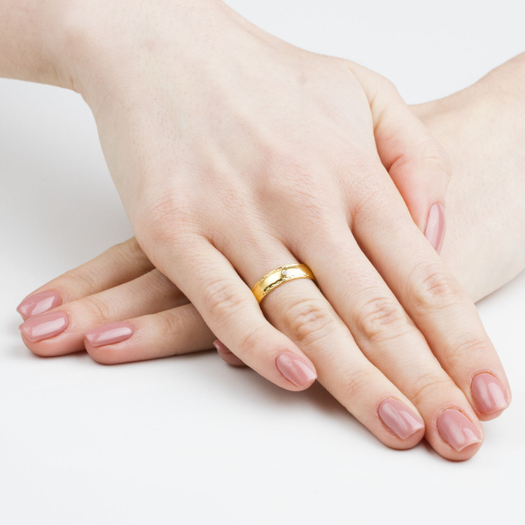 Obrączki ślubne z różowego złota 5mm półokrągłe