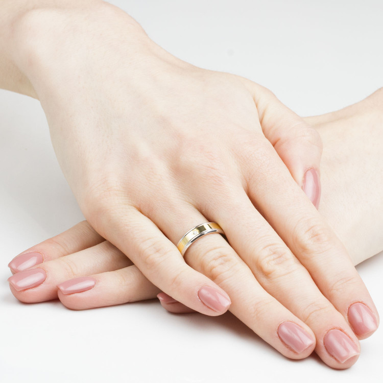 Obrączki ślubne z białego złota 5mm płaskie