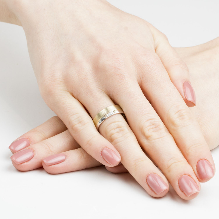 Obrączki ślubne z żółtego złota 6mm półokrągłe