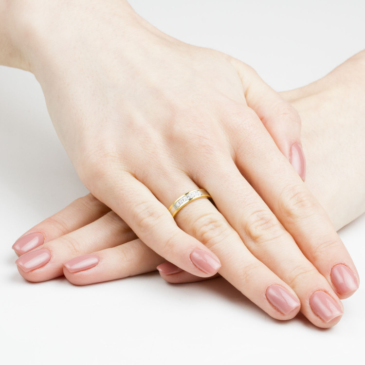 Obrączki ślubne z białego złota 4mm płaskie