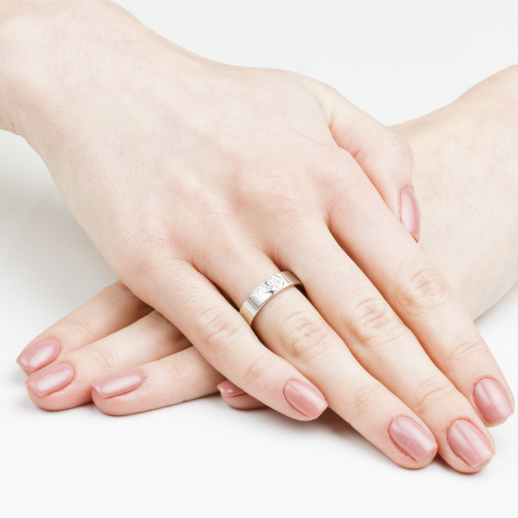 Obrączki ślubne z różowego złota 5mm płaskie