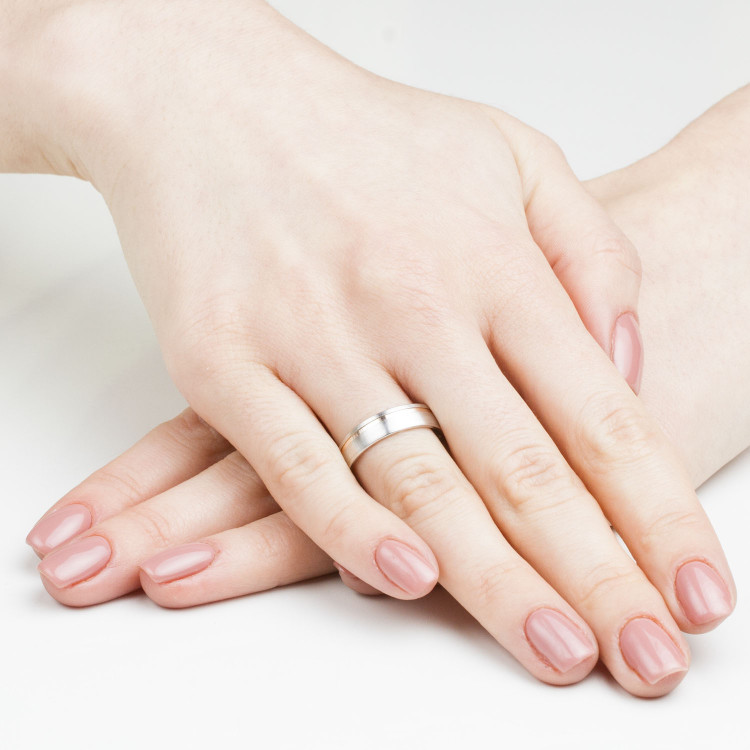 Obrączki ślubne z dwukolorowego złota 5mm półokrągłe