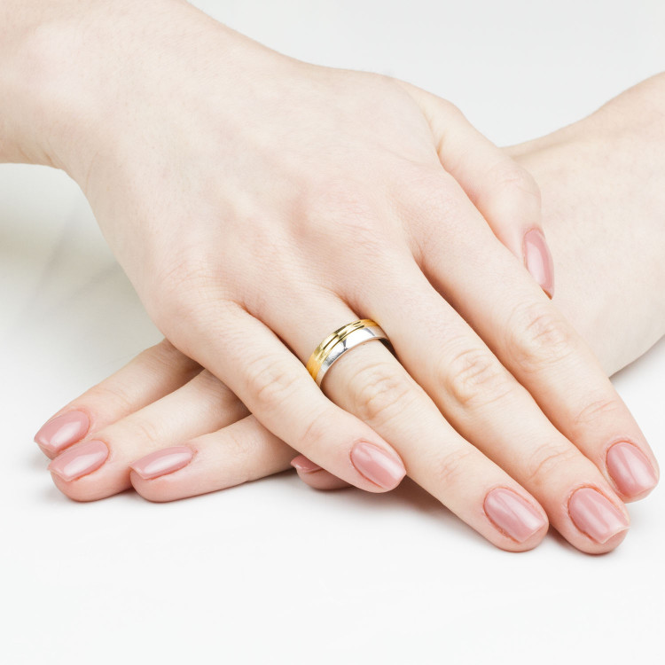 Obrączki ślubne z różowego złota 5.5mm półokrągłe