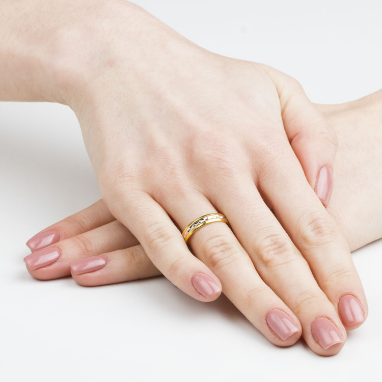 Obrączki ślubne z różowego złota 4mm półokrągłe