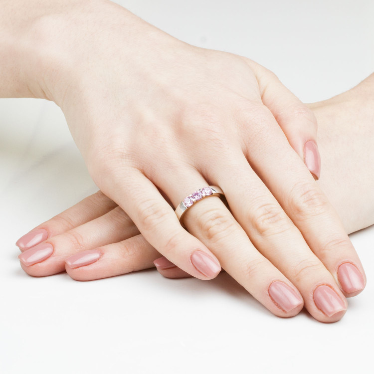 Obrączki ślubne z białego złota 4mm półokrągłe