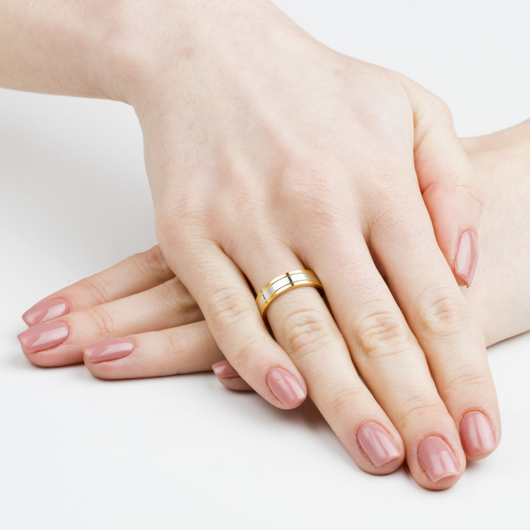 Obrączki ślubne z żółtego złota 5mm płaskie