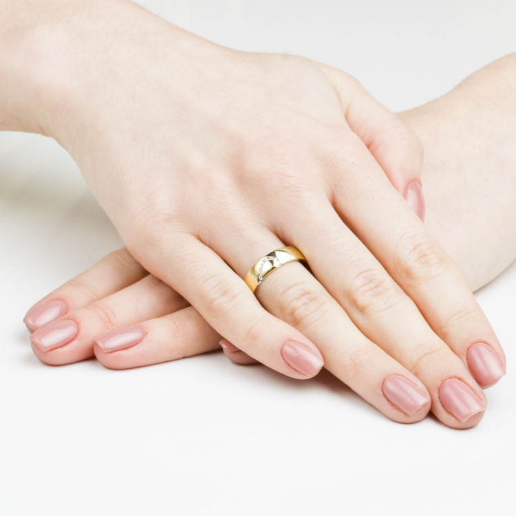 Obrączki ślubne z żółtego złota 5mm