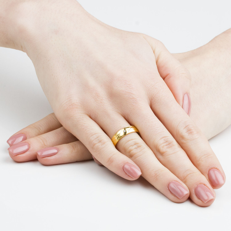 Obrączki ślubne z żółtego złota 5mm