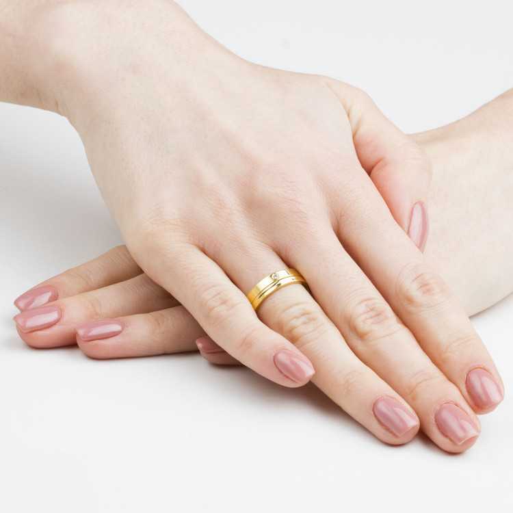 Obrączki ślubne z białego złota 5mm