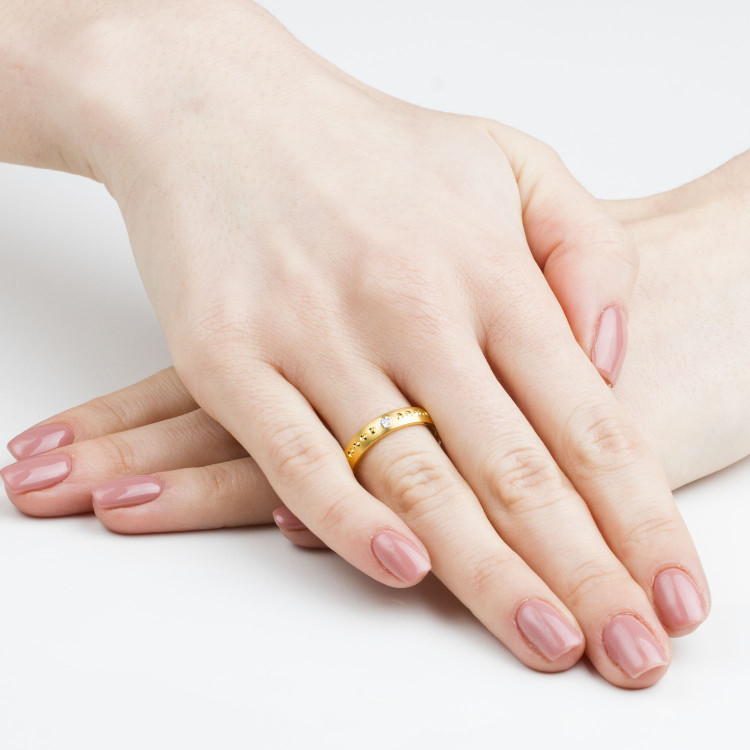 Obrączki ślubne z żółtego złota 4mm