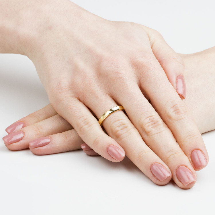 Obrączki ślubne z różówego złota 3mm