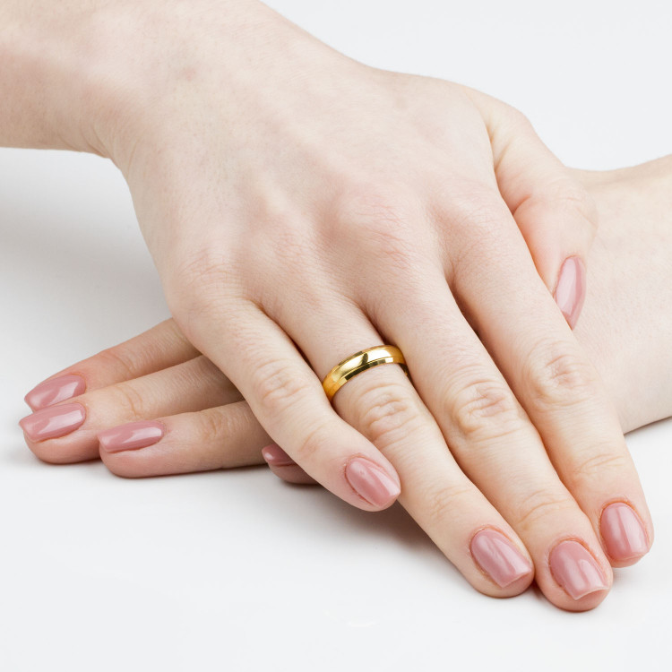 Obrączki ślubne z białego złota 4.5mm