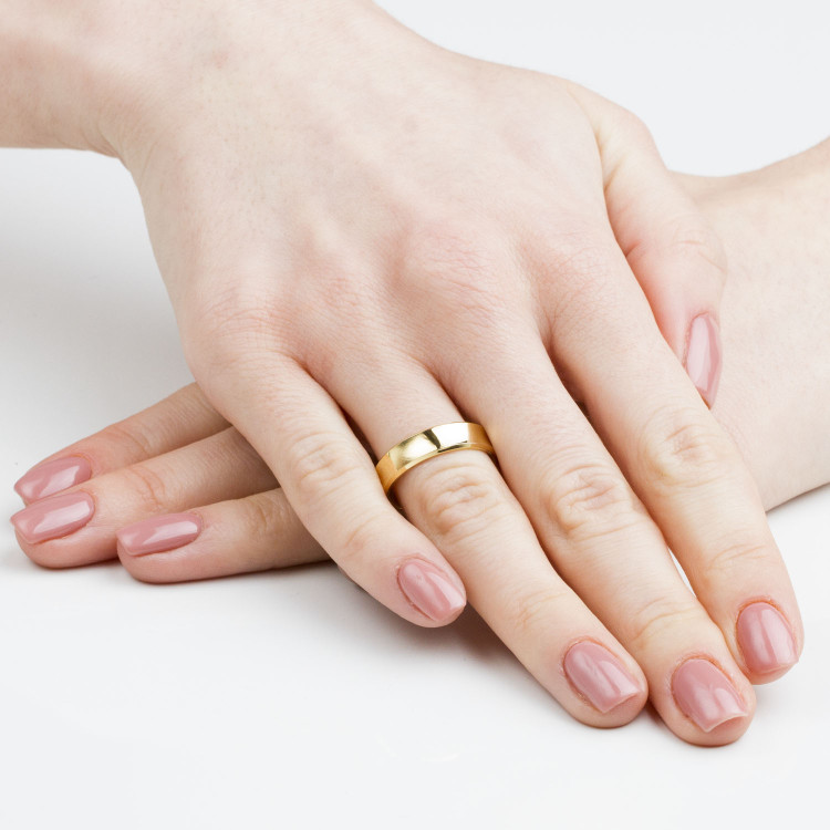 Obrączki ślubne z białego złota 5mm