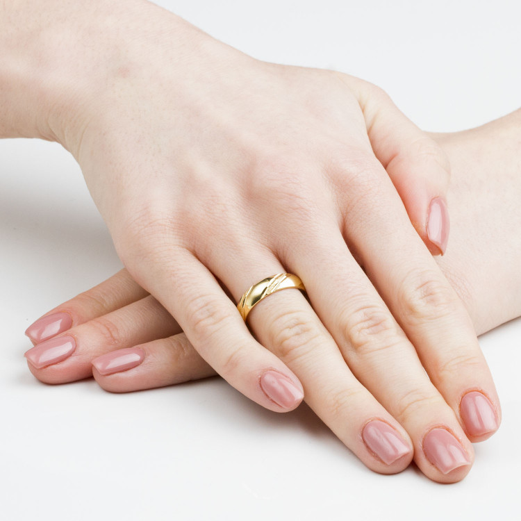 Obrączki ślubne z żółtego złota 5mm