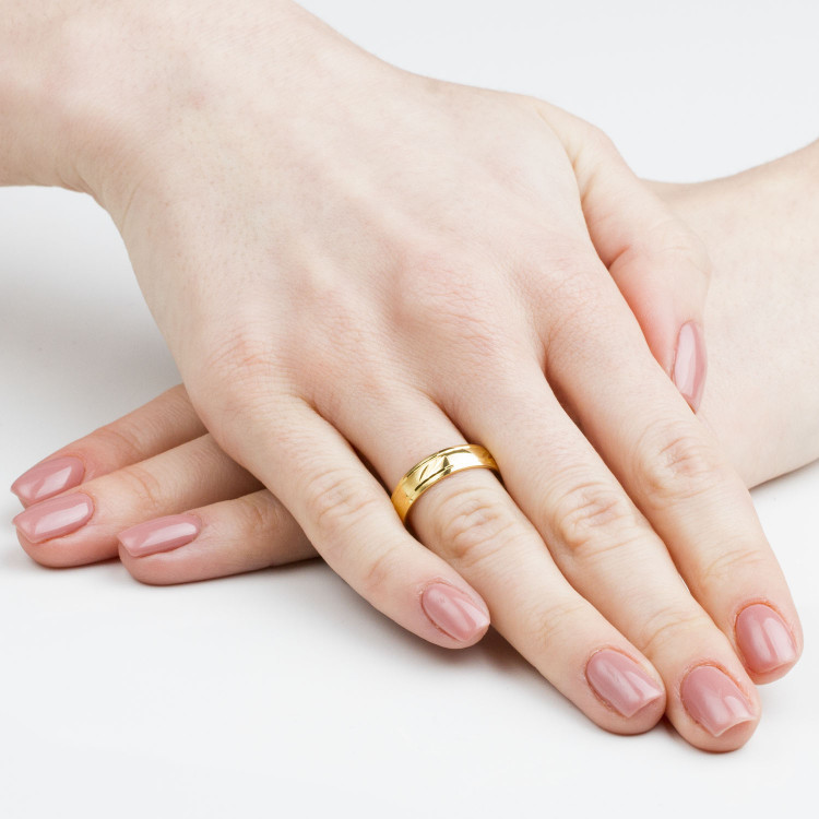 Obrączki ślubne z białego złota 5mm