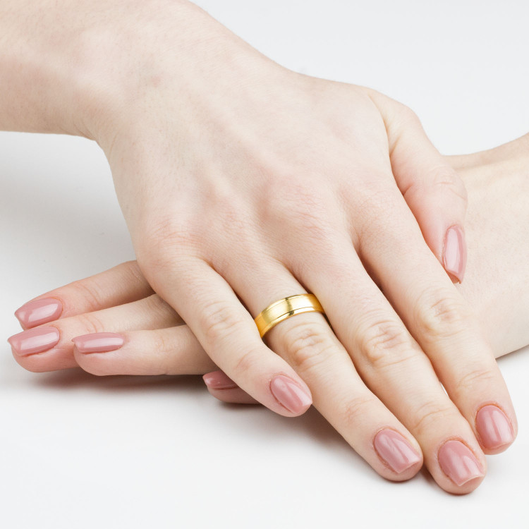 Obrączki ślubne z różowego złota 6mm