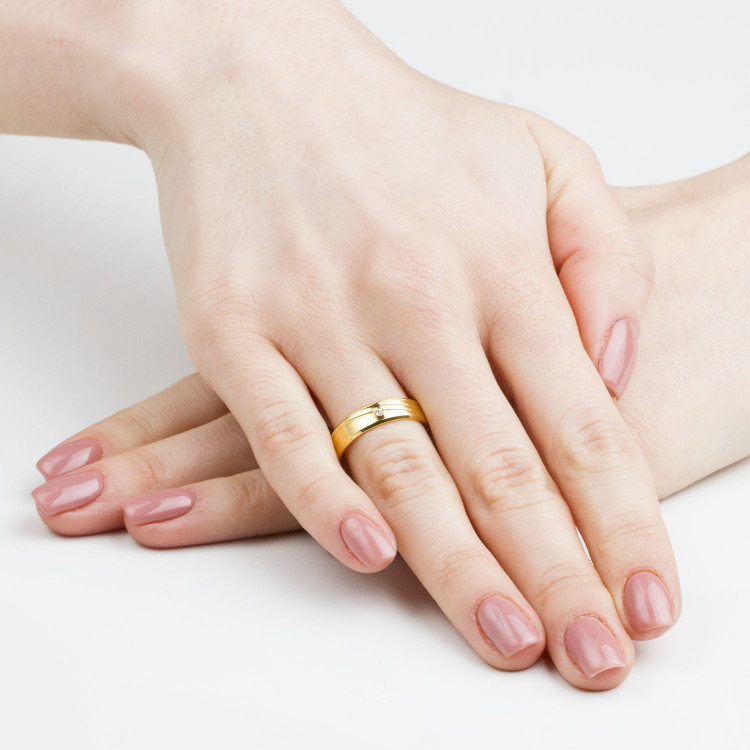 Obrączki ślubne z białego złota 5mm