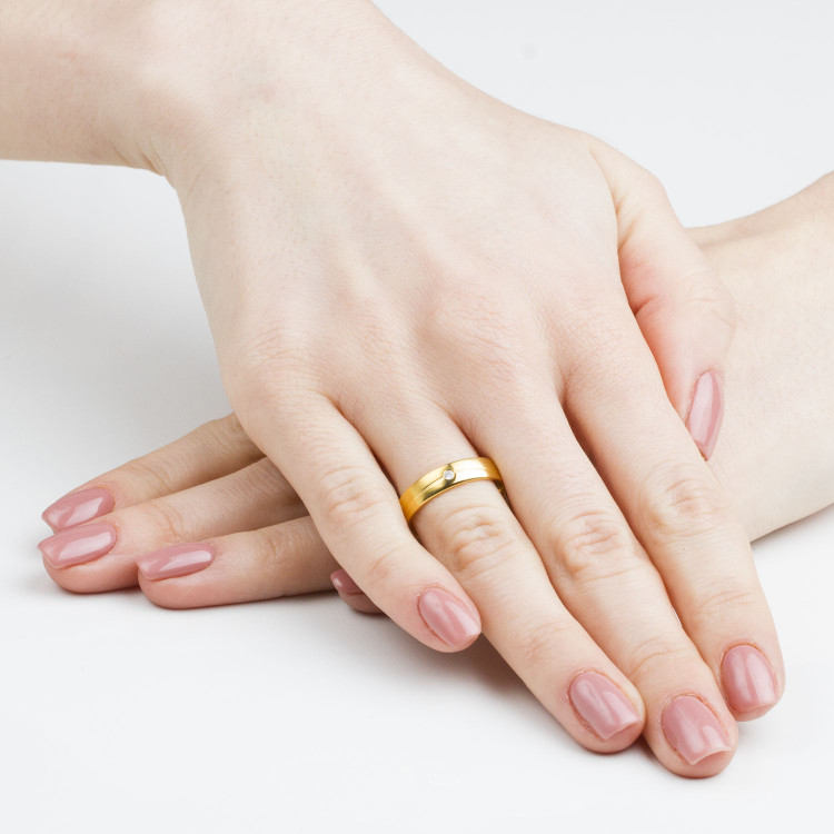 Obrączki ślubne z białego złota 4.5mm