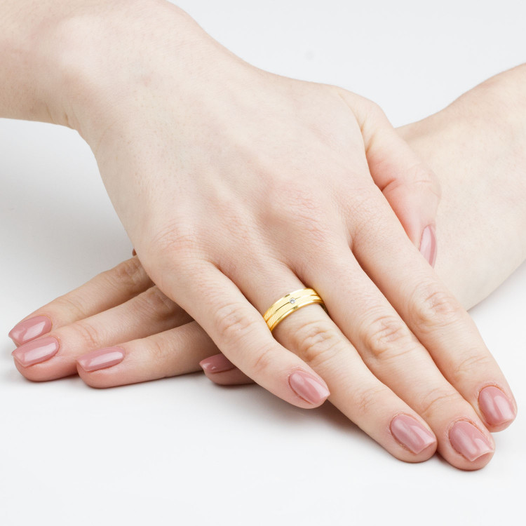 Obrączki ślubne z białego złota 5.5mm