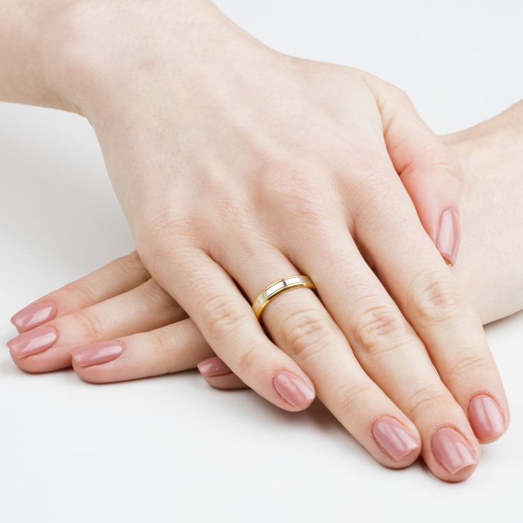 Obrączki ślubne z różowego złota 4mm