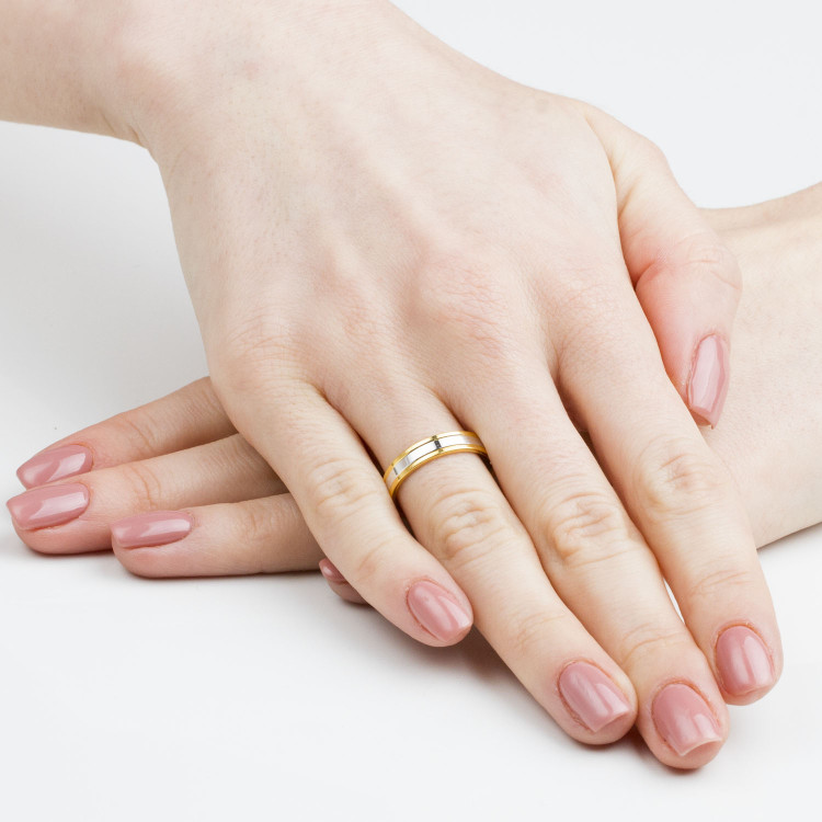 Obrączki ślubne z białego złota 4mm