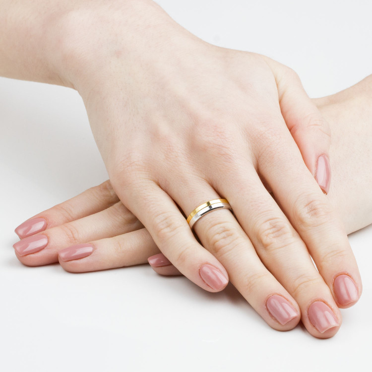 Obrączki ślubne z białego złota 4.5mm