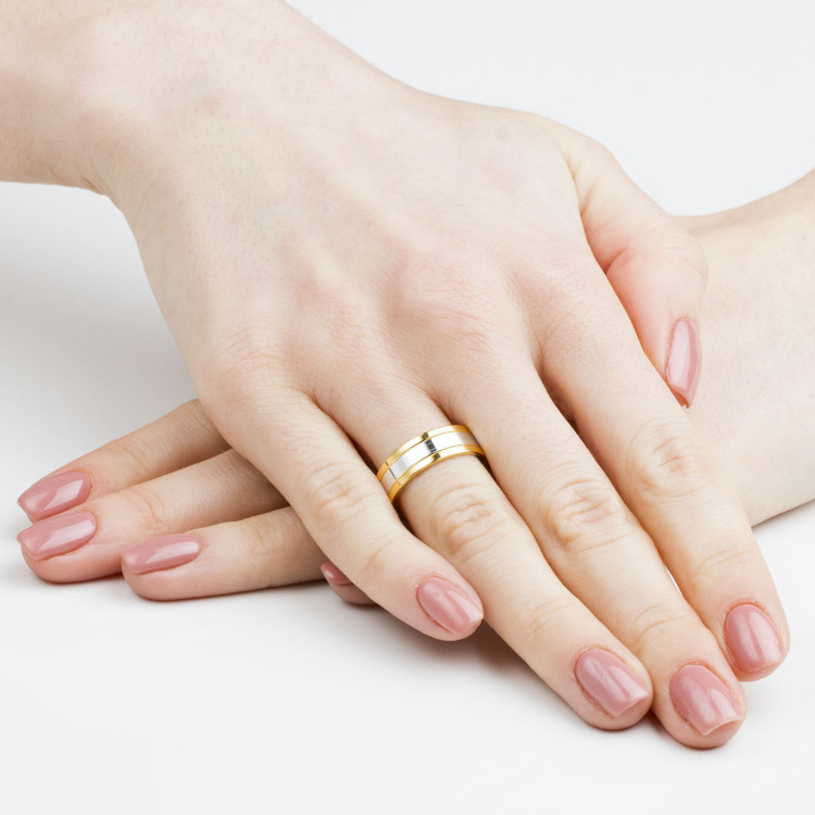 Obrączki ślubne z różowego złota 6mm