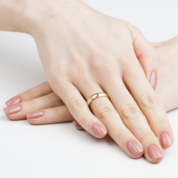 Obrączki ślubne z żółtego złota 4mm