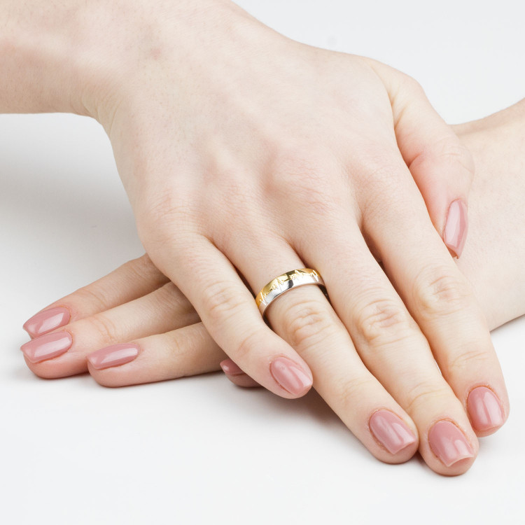 Obrączki ślubne z białego złota 5mm