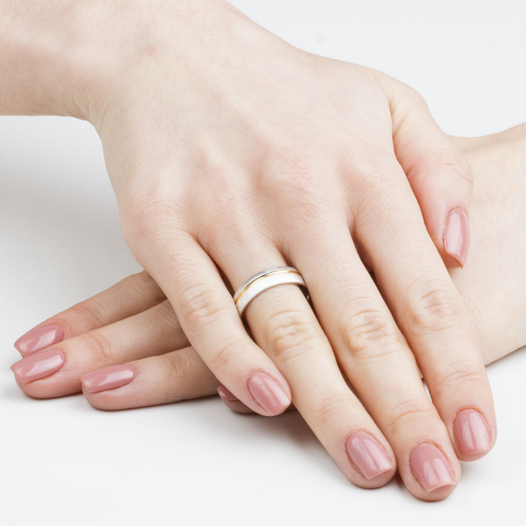 Obrączki ślubne z białego złota 5.5mm