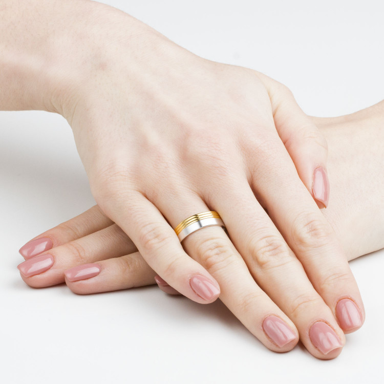 Obrączki ślubne z różowego złota 6mm