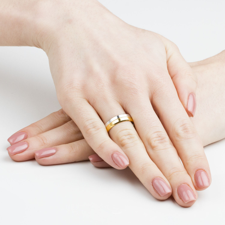 Obrączki ślubne z białego złota 5.5mm