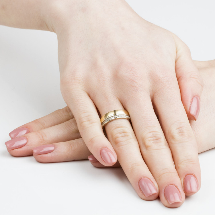 Obrączki ślubne z białego złota 6mm