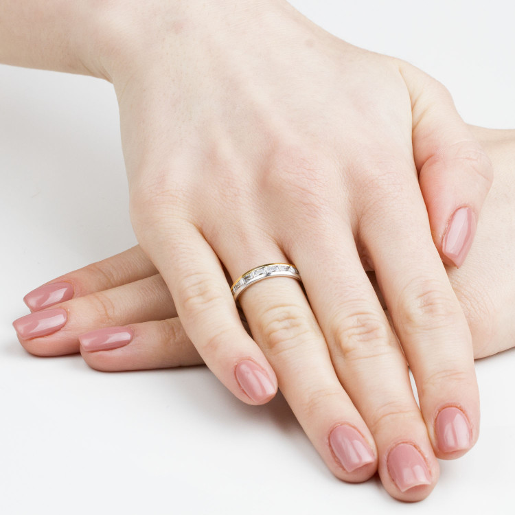 Obrączki ślubne z białego złota 4mm