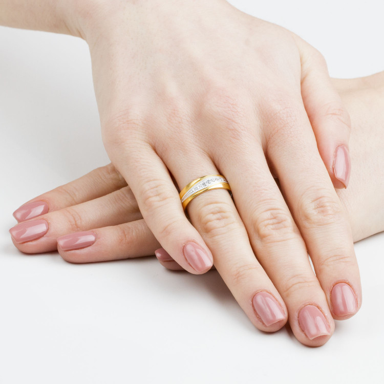 Obrączki ślubne z białego złota 6mm